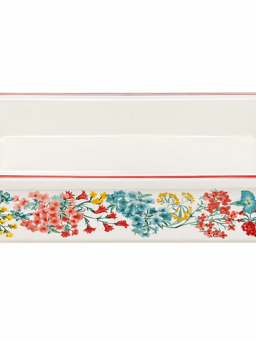 The Pioneer Woman Fancy Flourish Rectangular Baker w Lid 15 x 10 Unused Floral